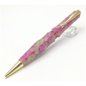 日本製 スワロフスキー ボールペン/文房具 【ピンク】 クロスタイプ 芯:0.7mm 文具 オフィス用品 『Acrylic』 (代引不可)