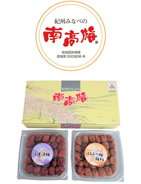 紀州みなべの南高梅 2種セット 食品 ギフト プレゼント 贈答 熨斗 のし 贈り物 記念日 お祝い 冠婚葬祭 内祝 御祝 無地 出産内祝 結婚内祝 御見舞 快気祝 御仏前 志 お供(代引不可)