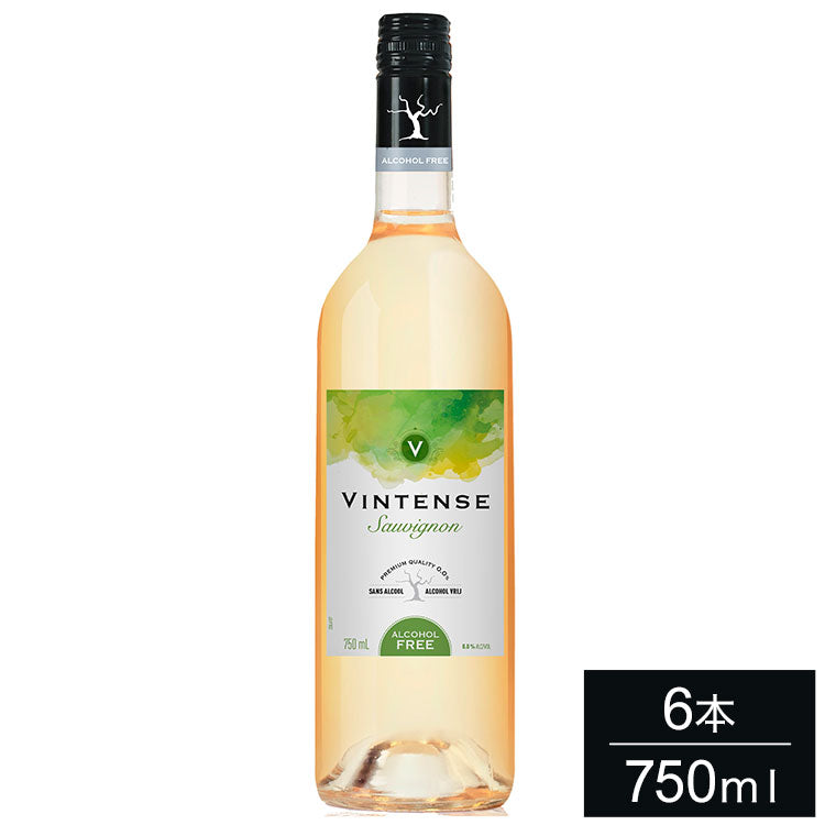 【6本セット】ヴィンテンス ソーヴィニヨン・ブラン 750ml VINTENSE ノンアルコール ワイン ベルギー 白ワイン ソーヴィニヨンブラン 輸入ワイン 海外ワイン まとめ買い まとめ売り