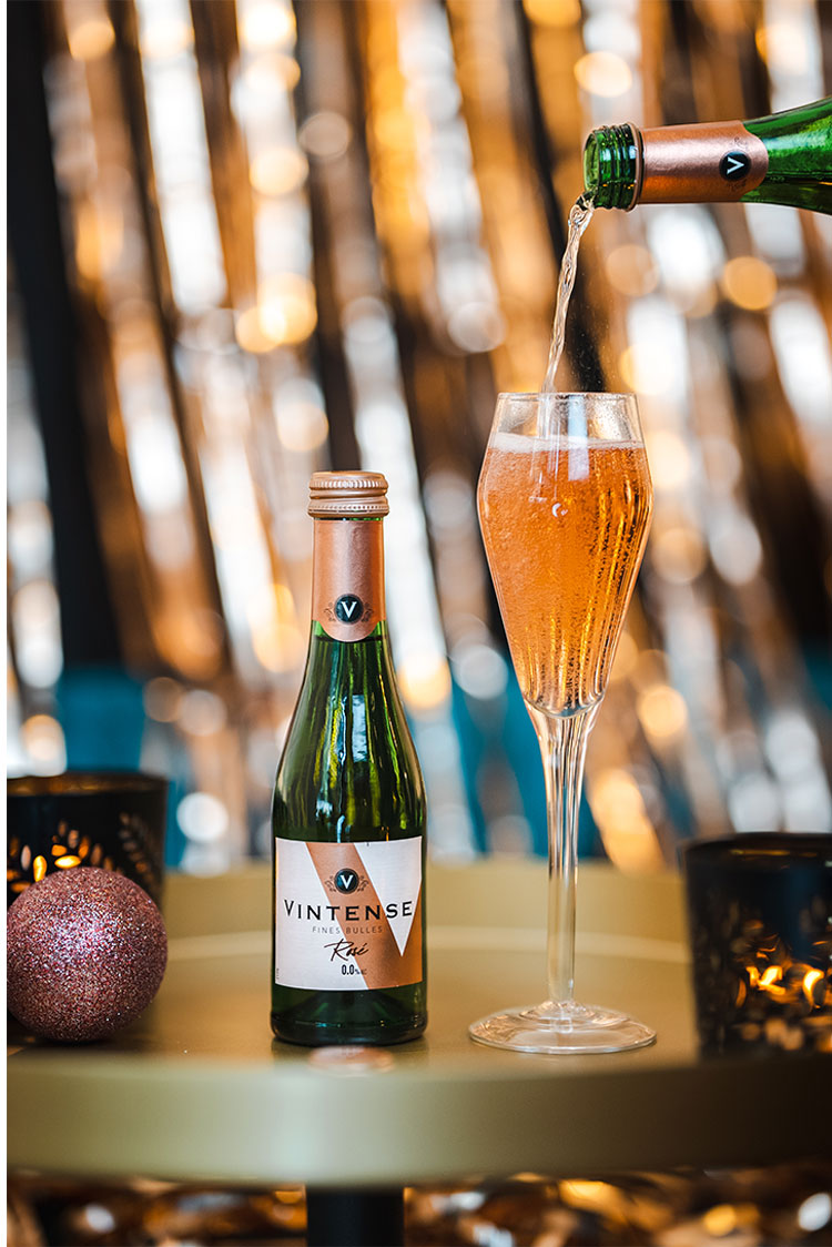 【12本セット】ヴィンテンス スパークリング ロゼ ミニ 200ml VINTENSE ノンアルコール ワイン スパークリング ベルギー 泡 ロゼ 飲みきり 輸入ワイン 海外ワイン まとめ買い まとめ売り