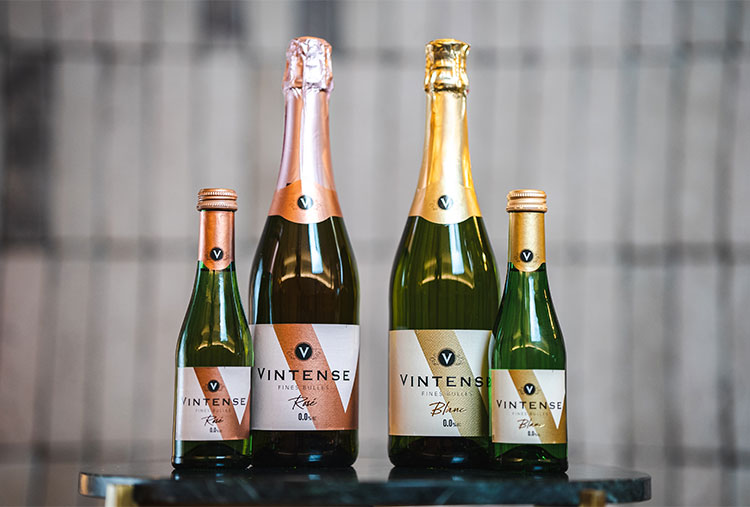 【12本セット】ヴィンテンス スパークリング ロゼ ミニ 200ml VINTENSE ノンアルコール ワイン スパークリング ベルギー 泡 ロゼ 飲みきり 輸入ワイン 海外ワイン まとめ買い まとめ売り
