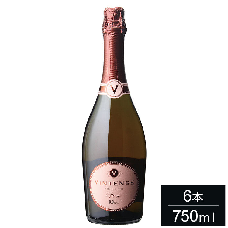 【6本セット】ヴィンテンス スパークリング プレステージ ロゼ 750ml VINTENSE ノンアルコール ワイン スパークリング ベルギー シラー 泡 ロゼ 輸入ワイン 海外ワイン まとめ買い まとめ売り