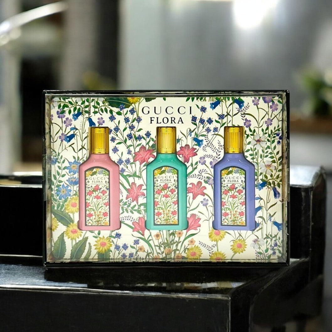 【正規品】グッチ フローラ ゴージャス ミニ香水3本セット