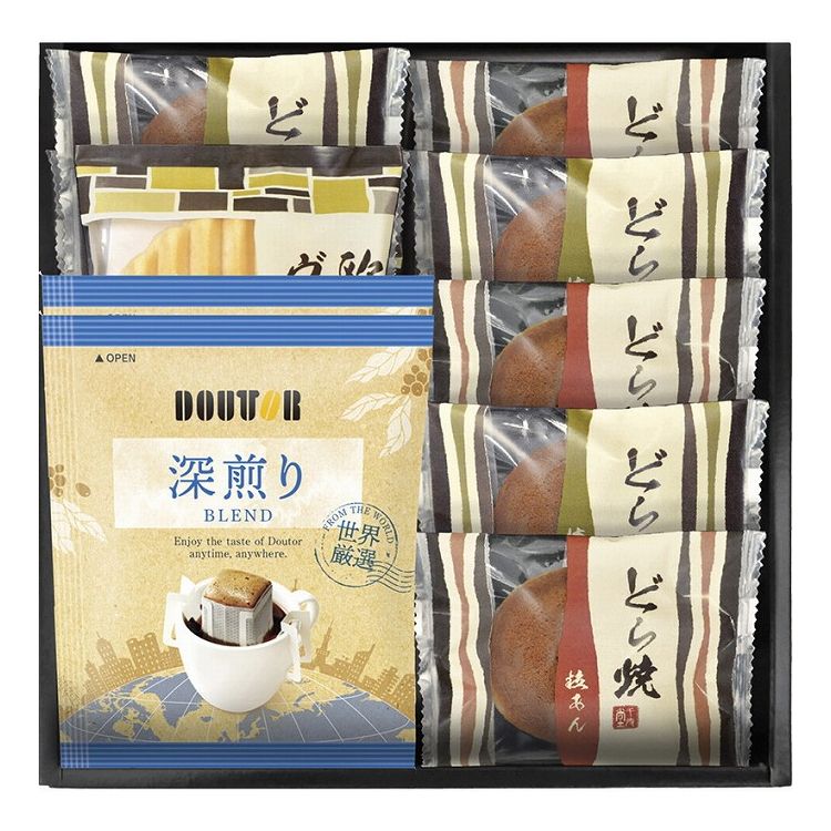 ドトールコーヒー&どら焼き 詰合せグルメ ギフト 贈答 贈り物 プレゼント 記念 お取り寄せグルメ(代引不可)