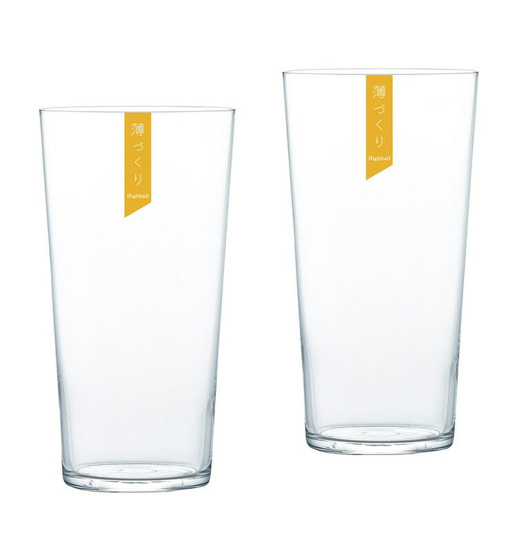 東洋佐々木ガラス 薄づくりハイボールグラスセット 2個 【ギフトラッピング・専用木箱入】 食洗機対応 ハイボールグラス ペアグラス グラス コップ タンブラー プレゼント ギフト おしゃれ