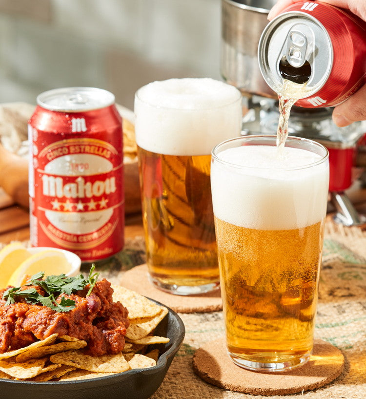 見た目も味も◎スペインビールのおつまみセット ギフト プレゼント プチギフト 贈答用 贈り物 手土産 ビール ピルスナー ラガー Mahou スペイン スプラット オイル漬け 缶詰