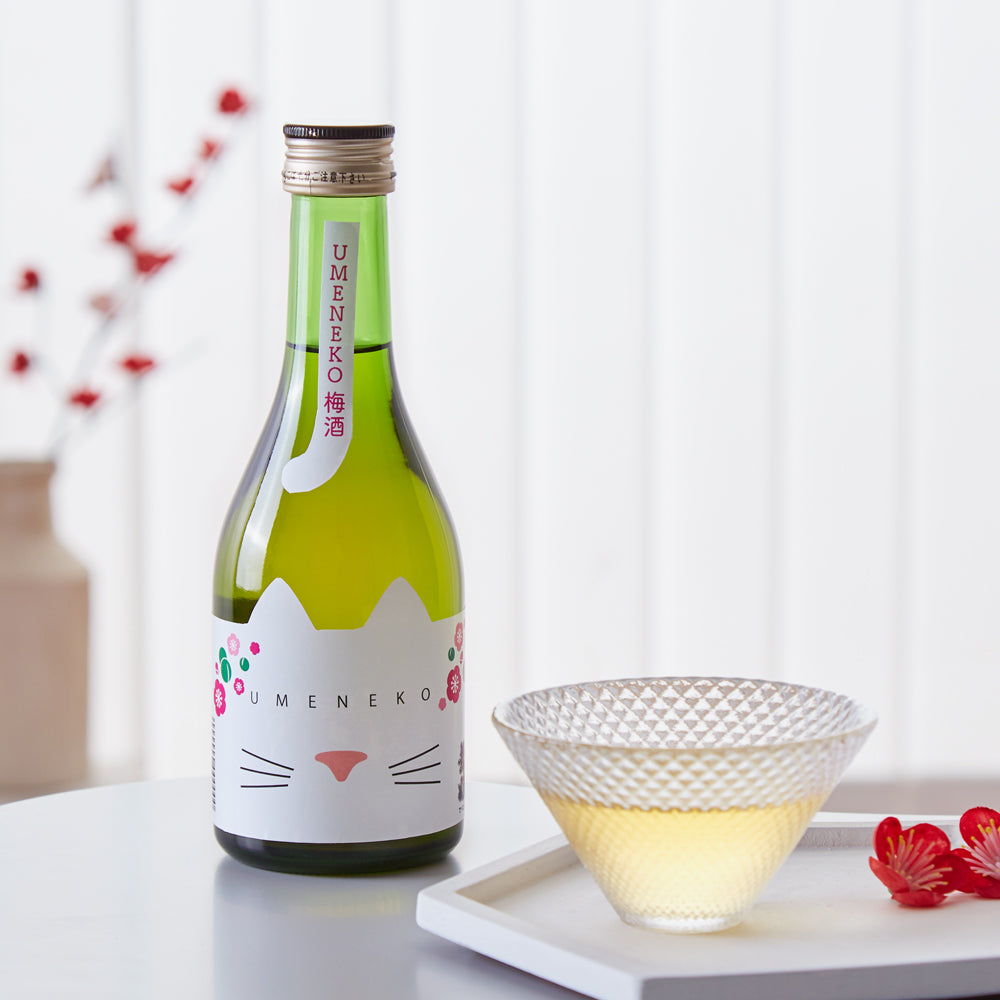 【即日発送】猫好きのための日本酒 しろねこ&梅ネコ300ml 2本セット 信州ネコ正宗【母の日に】