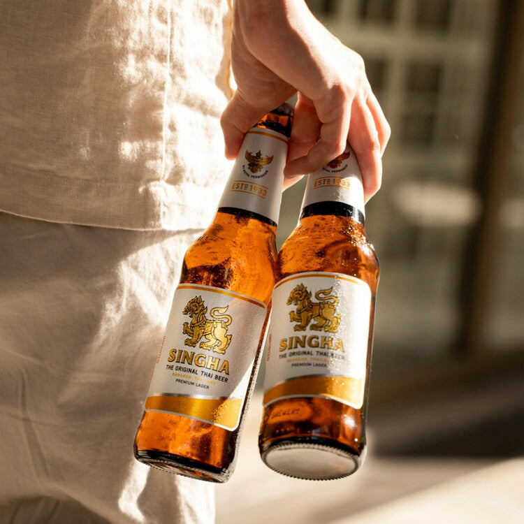 シンハー 瓶 330ml×2本セット 箱入り SINGHA ビール 輸入ビール