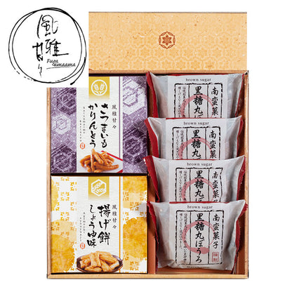 風雅甘々 和菓子詰合せ 食品 ギフト プレゼント 贈答 熨斗 のし 贈り物 記念日 お祝い 冠婚葬祭 内祝 御祝 御見舞 快気祝 御仏前 志 お供 御歳暮 御中元(代引不可)