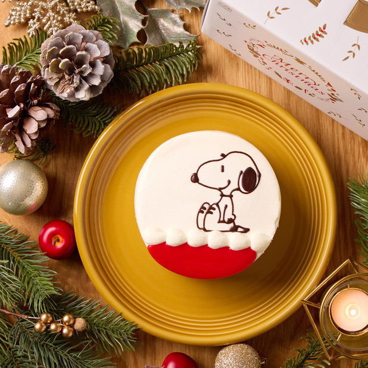 スヌーピー ホワイトクリスマスパーティー ピーナッツ PEANUTS キャラクター ホールケーキ 4号 パーティー クリーム クリスマスケーキ クリスマス ケーキ 冷凍 予約 2024 予約販売 先行販売(代引不可)