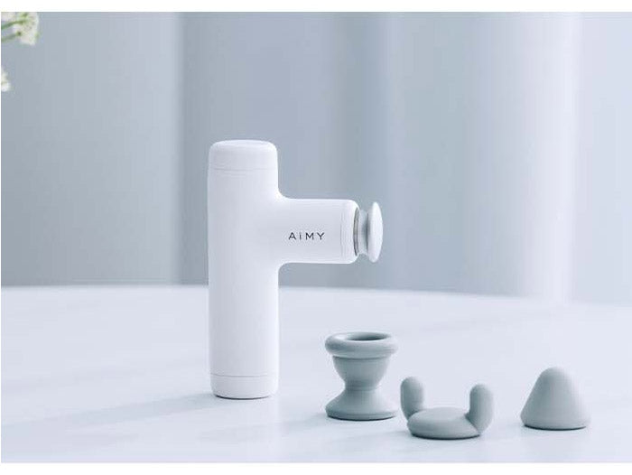 コンパクトビューティーガン AiMY AIM-FN071 ハンディーガン エイミー 筋膜リリースガン マッサージ リラックス 軽量 コンパクト 首 肩 足 腰 たたき エクササイズ