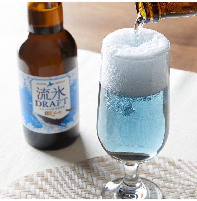 青いビール 流氷ドラフト 330ml ラッピング済みギフト(代引不可)