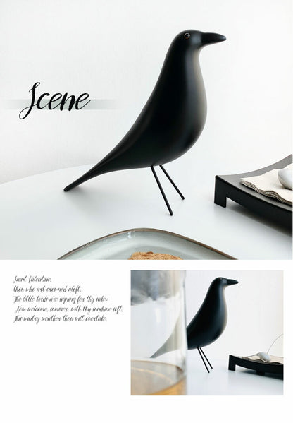 イームズハウスバード イームズ ブラック 天然木 リプロダクト品 北欧 オブジェ Eames House Bird Charles & Ray Eames