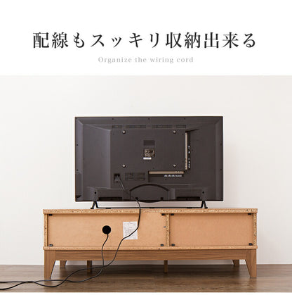 テレビ台 ライン 120幅 幅120cm テレビボード 格子 シンプル ローボード 組み立て 組立 AVボード AVラック TVボード 木製 TV台(代引不可)