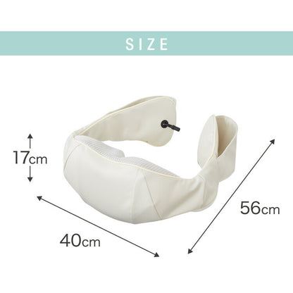 ネックマッサージャー 医療機器認証取得 メーカー1年保証 首 肩 背中 腰 簡単操作 本格 マッサージ機 白 ホワイト マッサージ マッサージャー もみ玉 国内メーカー 正規品 完成品(代引不可)