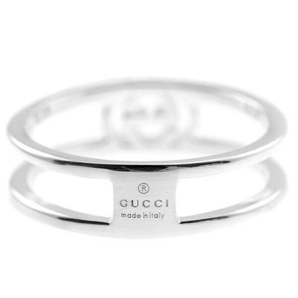 グッチ GUCCI インターロッキングG レディース メンズ リング 指輪 17号 298036 J8400 8106 17 シルバー