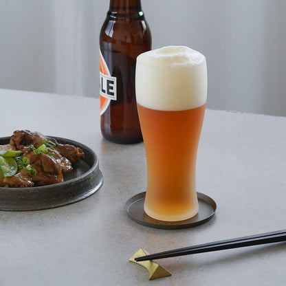 2個セット 東洋佐々木ガラス 泡立つビヤグラス タンブラー 360ml 【ギフトラッピング・化粧箱入】 食洗機対応 すりガラス調 おしゃれ ビール グラス コップ ビアグラス プレゼント ギフト おしゃれ
