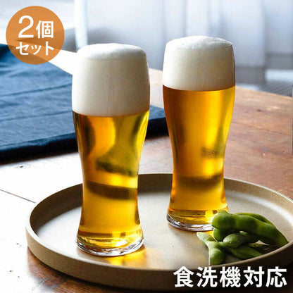 東洋佐々木ガラス 薄づくり麦酒グラスセット 2個 【ギフトラッピング・専用木箱入】 食洗機対応 ビアグラス ビールグラス ビヤーグラス ペアグラス プレゼント ギフト おしゃれ