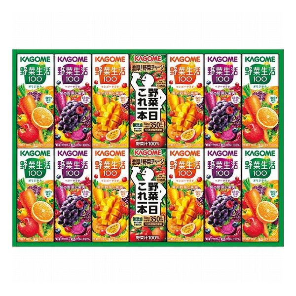 カゴメ 野菜飲料バラエティギフト(14本) KYJ-20G 食料品 飲料 野菜 食品 ギフト プレゼント 贈り物 贈答用(代引不可)