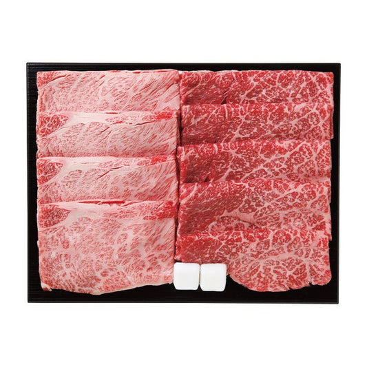 仙台牛 肩ロース・モモ すき焼き食べ比べセット(計800g) 牛肉 グルメギフト贈り物プレゼント記念贈答取り寄せグルメ(代引不可)