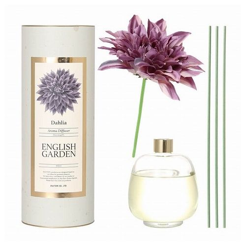 DULTON ダリア アロマディフューザー 450ml リラックス 上品 エレガント 一人暮らし H19-0049PL AROMA DIFFUSER DAHLIA 450 PURPLE/ENGLISH GARDEN ダルトン (代引不可)