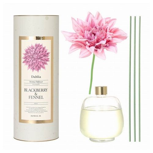 DULTON ダリア アロマディフューザー 450ml H19-0049PK リラックス 上品 エレガント AROMA DIFFUSER DAHLIA 450 PINK/BLACKBERRY&FENNEL アロマ ダルトン (代引不可)