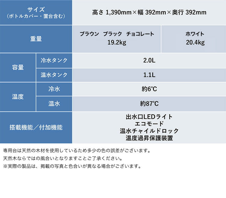 amadana×CLYTIA ウォーターサーバー 本体 ＋水24L アマダナ グランデサーバー スタンド クリティア お水24L（12L×2本）のおまけ付き！ プレミアムウォーター おしゃれ かわいい インテリア(代引不可)