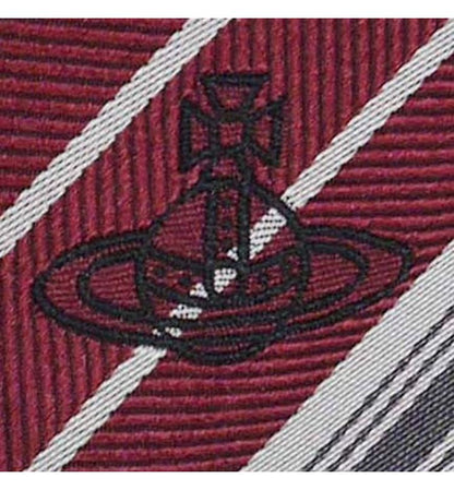 Vivienne Westwood ヴィヴィアンウエストウッド ネクタイ バーガンディ メンズ ブランド シルク イタリア製 ビジネス プレゼント ギフト 結婚式 卒業式 入学式 入社式 成人式 バレンタイン 誕生日