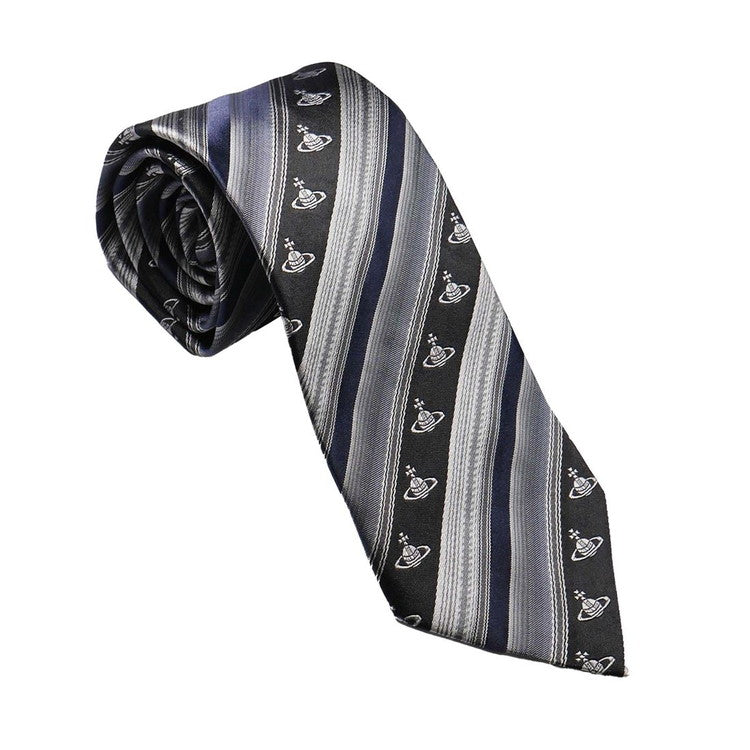 Vivienne Westwood ヴィヴィアンウエストウッド ネクタイ ブラック メンズ ブランド シルク イタリア製 ビジネス プレゼント ギフト 結婚式 卒業式 入学式 入社式 成人式 バレンタイン 誕生日