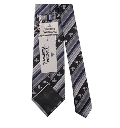Vivienne Westwood ヴィヴィアンウエストウッド ネクタイ ブラック メンズ ブランド シルク イタリア製 ビジネス プレゼント ギフト 結婚式 卒業式 入学式 入社式 成人式 バレンタイン 誕生日